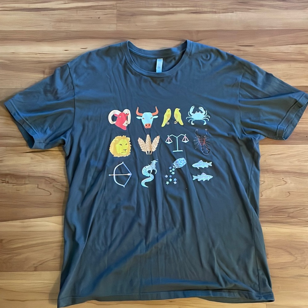 Astrology T-shirt by artist and musician Lorien Stern - L